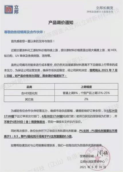 调价函字里行间都是泪！七月原材料涨势不减，涂料企业还能怎么办？