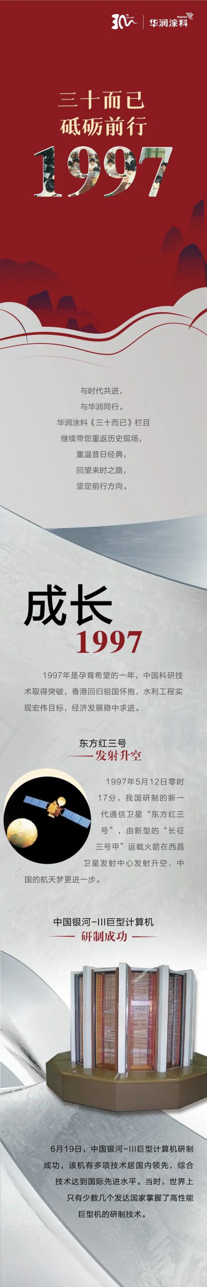 三十而已 | 1997 ，华润涂料率先获得了“走向国际市场的通行证”