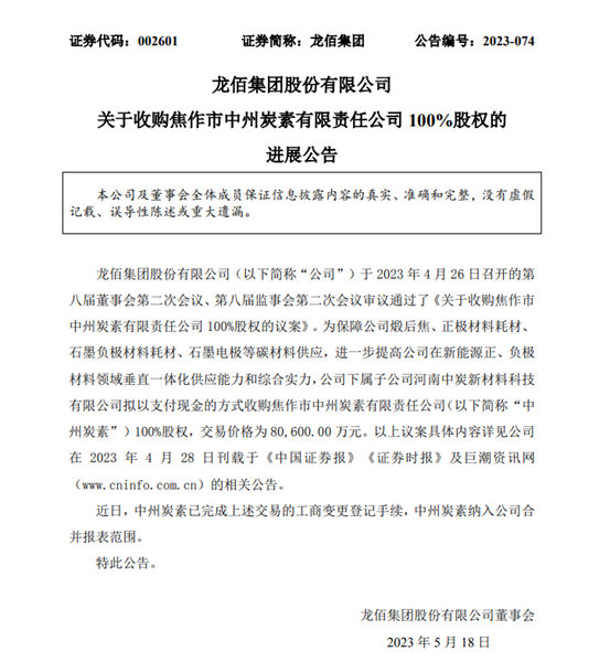 增资！转让！收购！钛白巨头龙佰集团一日三连炸