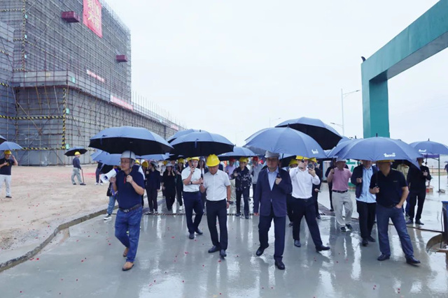 缇派卫浴·广东利多邦开平智能制造基地封顶仪式圆满落成！