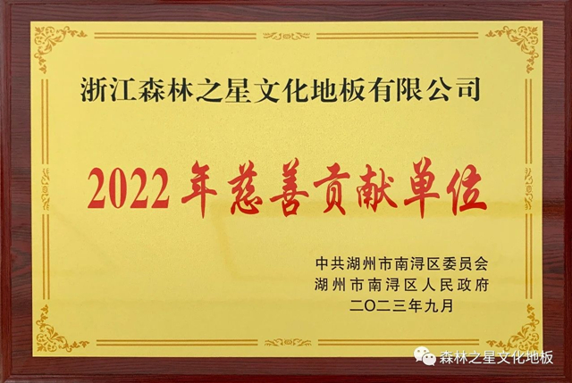 森林之星文化地板董事长徐伟先生当选湖州市侨商会第六届理事会执行会长！