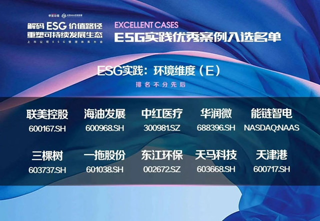 三棵树入选上市公司ESG环境维度优秀案例