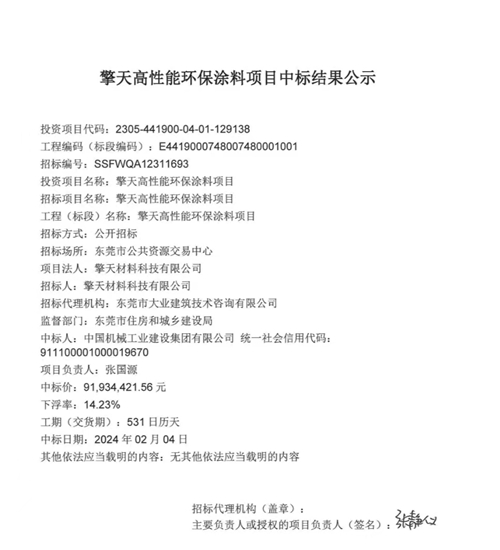 3.6亿环保涂料项目在东莞开工建设