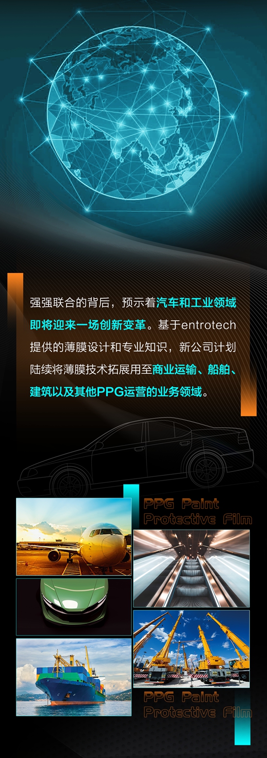 携手全球薄膜专家entrotech，PPG漆面保护车衣来了！