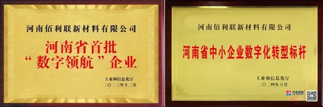 龙佰集团子公司——河南佰利联新材料公司再获省级数字化转型成果荣誉