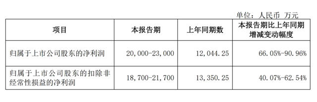 松霖科技：预计上半年净利润2.00亿元至2.30亿元