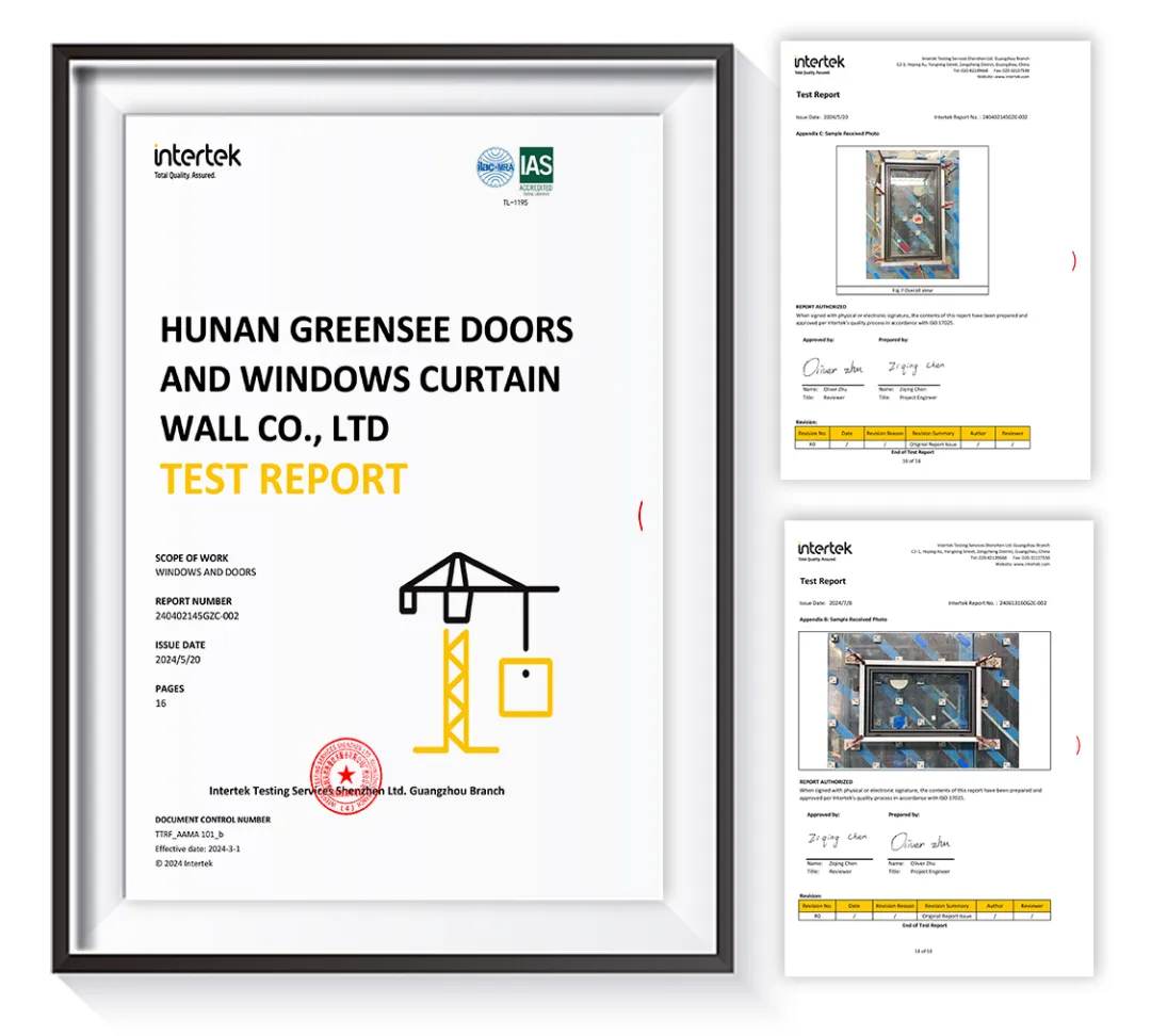 亘爱系统门窗产品通过美、澳、欧国际门窗检测标准认证！